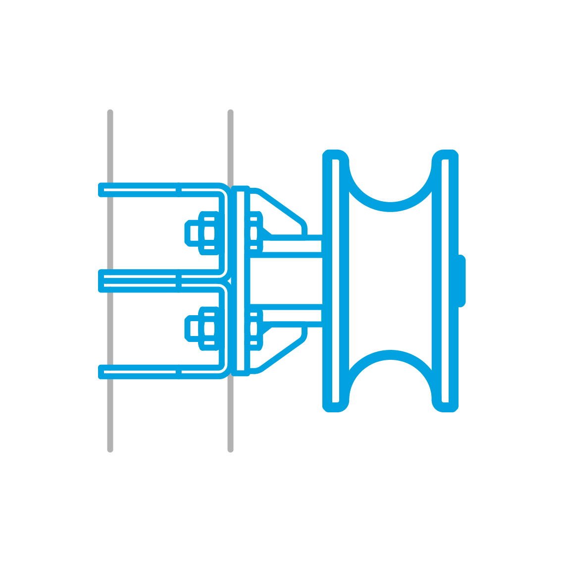 Track free cantilever system